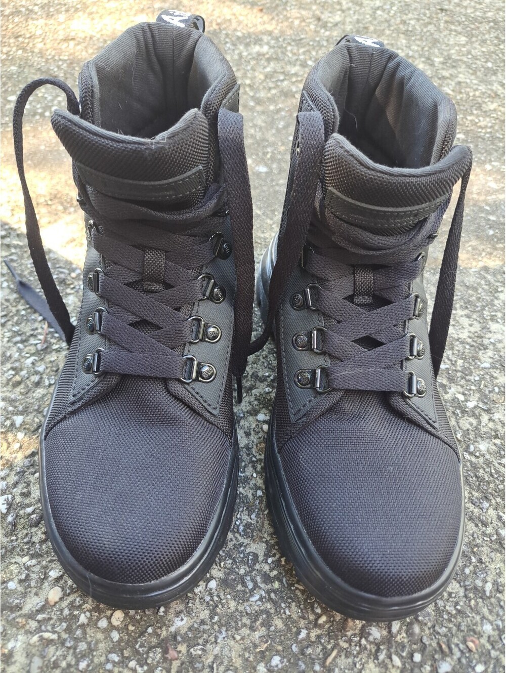 NEW Black Doc Dr Martens Women's Air Ware Boots Size 7 US L AW004 SH 12 W CANVAS